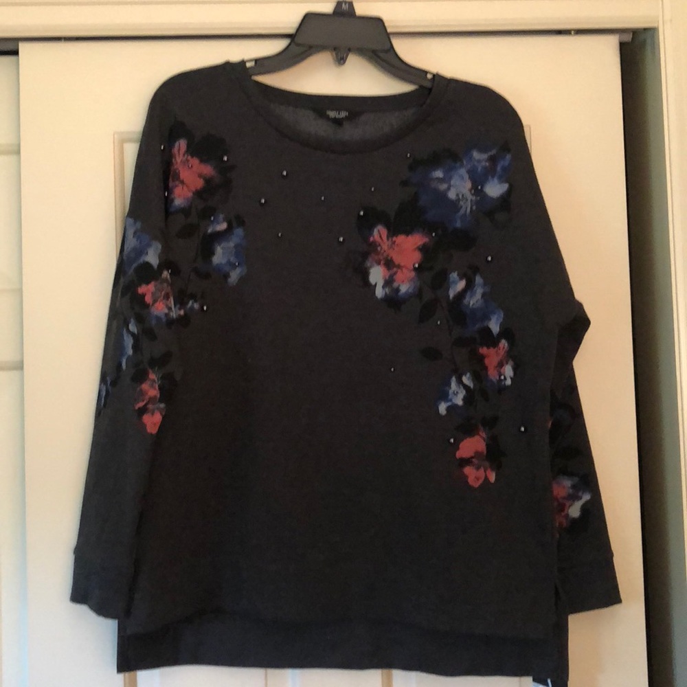 Lightweight fleece with embellishment
